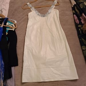 Creamy White Embellished Dress